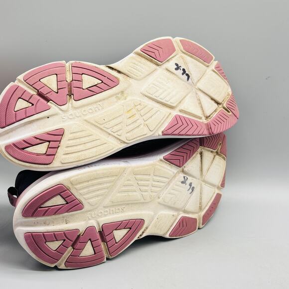 Saucony Shoes Womens 9.5 Blue Pink Guide 17 Stability Running Athletic Sneakers - Picture 9 of 11